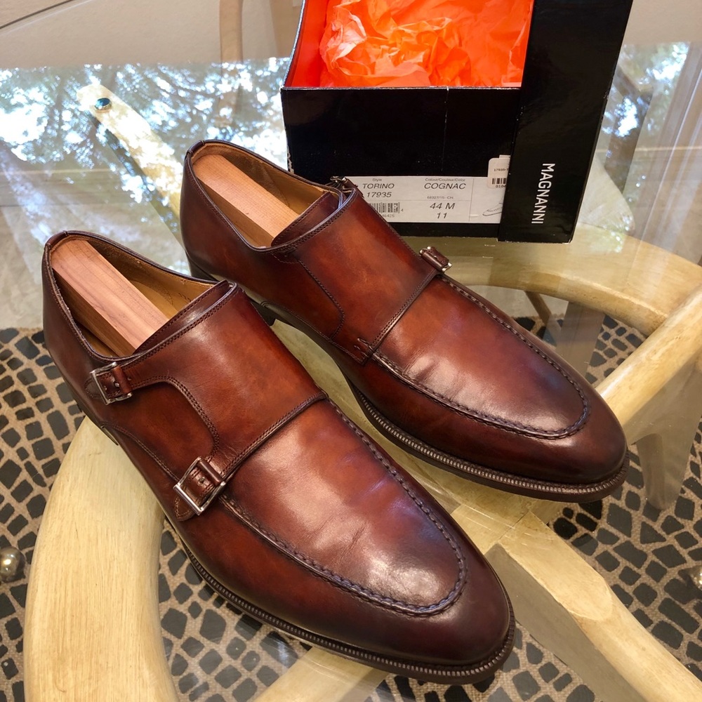 Magnanni Torino Double Monk Strap shoes.